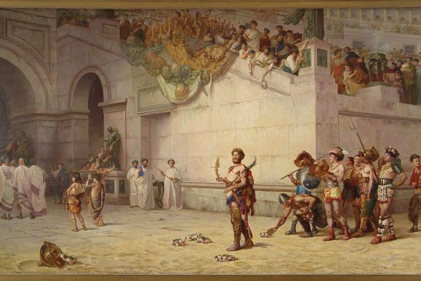 Commodus Leaving the Coliseum. Edwin Blashfield. 1878